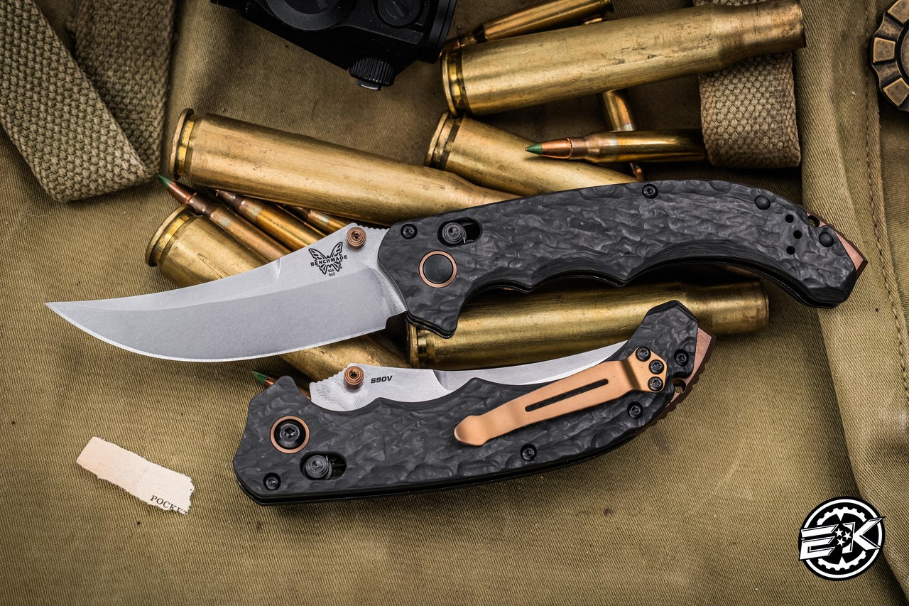 小物 belgattomi Benchmade Mini Bedlam Folding Knife Marbled Carbon Fiber 3.45