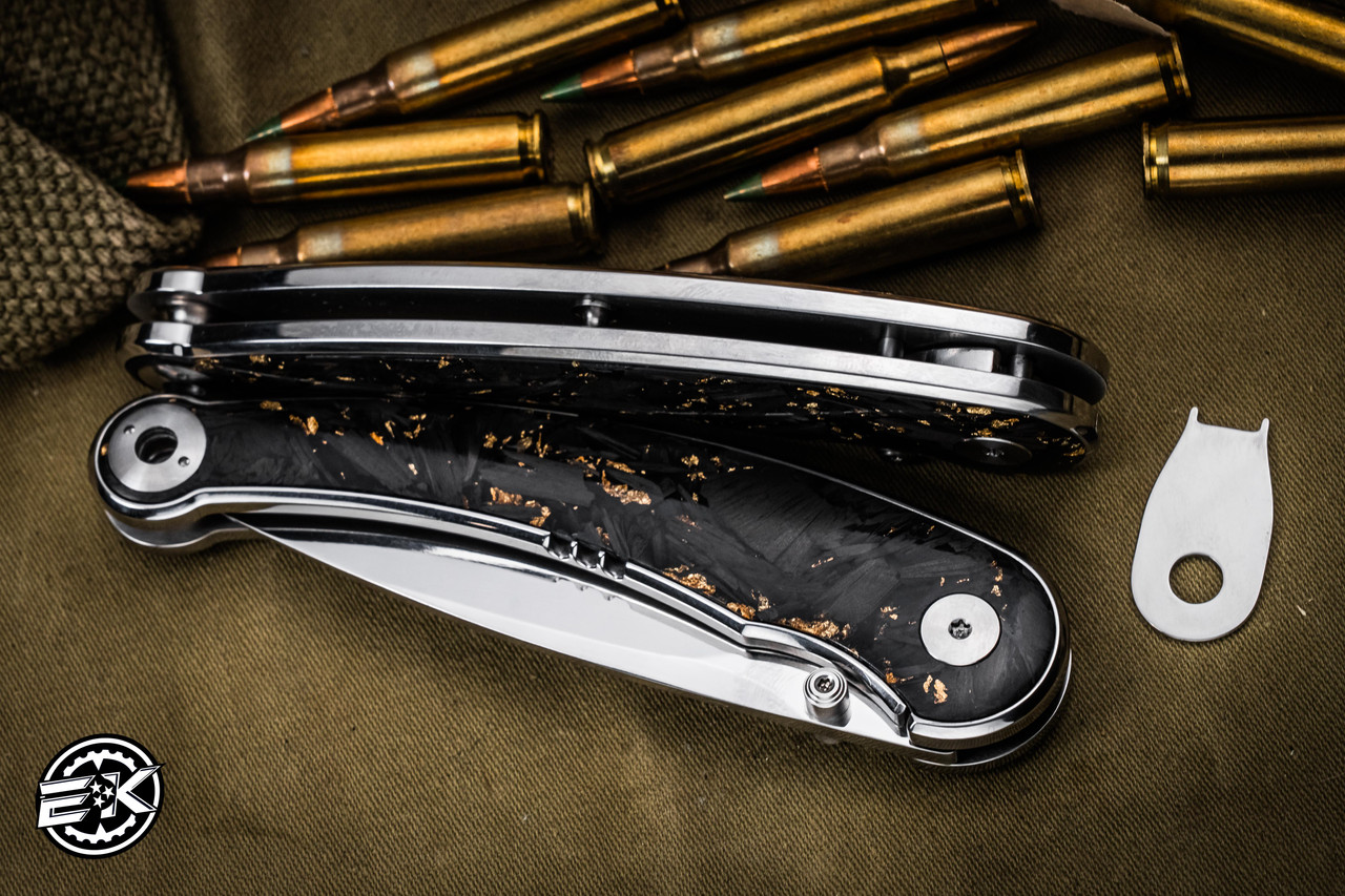 QSP Dolphin Folding Knife Carbon Fiber 3.15
