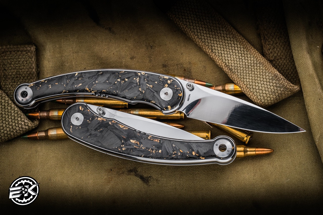 QSP Dolphin Folding Knife Carbon Fiber 3.15