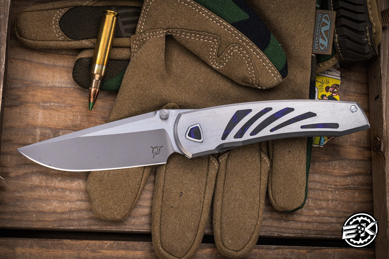 Sharknivco Edison Barajas Custom WAKA Folding Knife Titanium