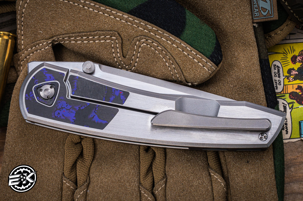 Sharknivco Edison Barajas Custom WAKA Folding Knife Titanium