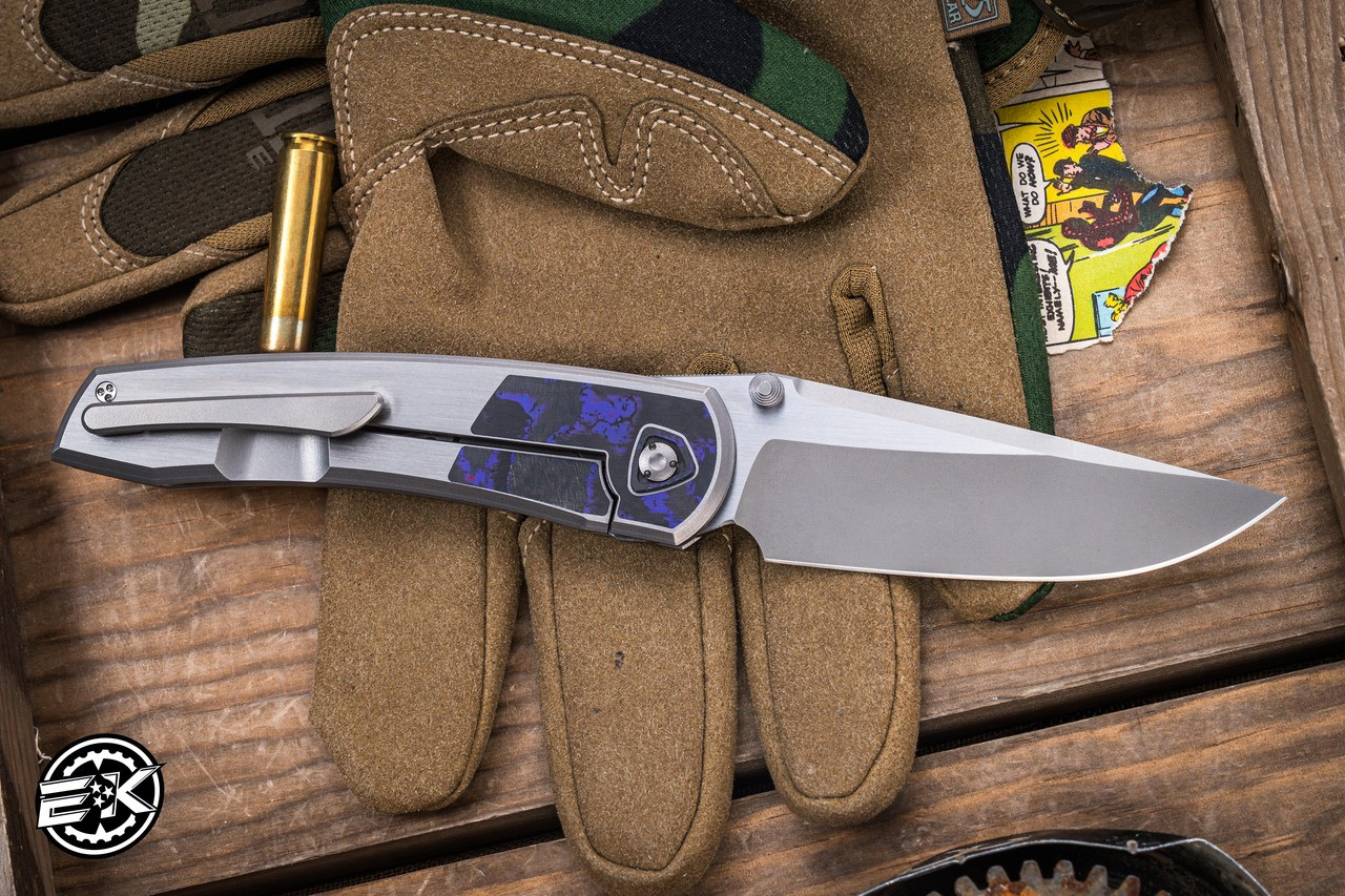 Sharknivco Edison Barajas Custom WAKA Folding Knife Titanium