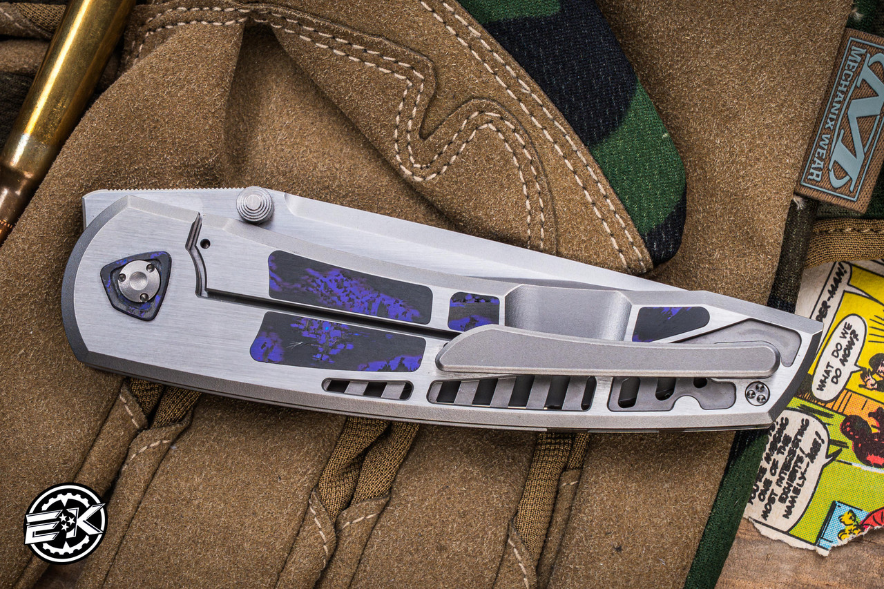 Sharknivco Edison Barajas Custom WAKA Folding Knife Titanium