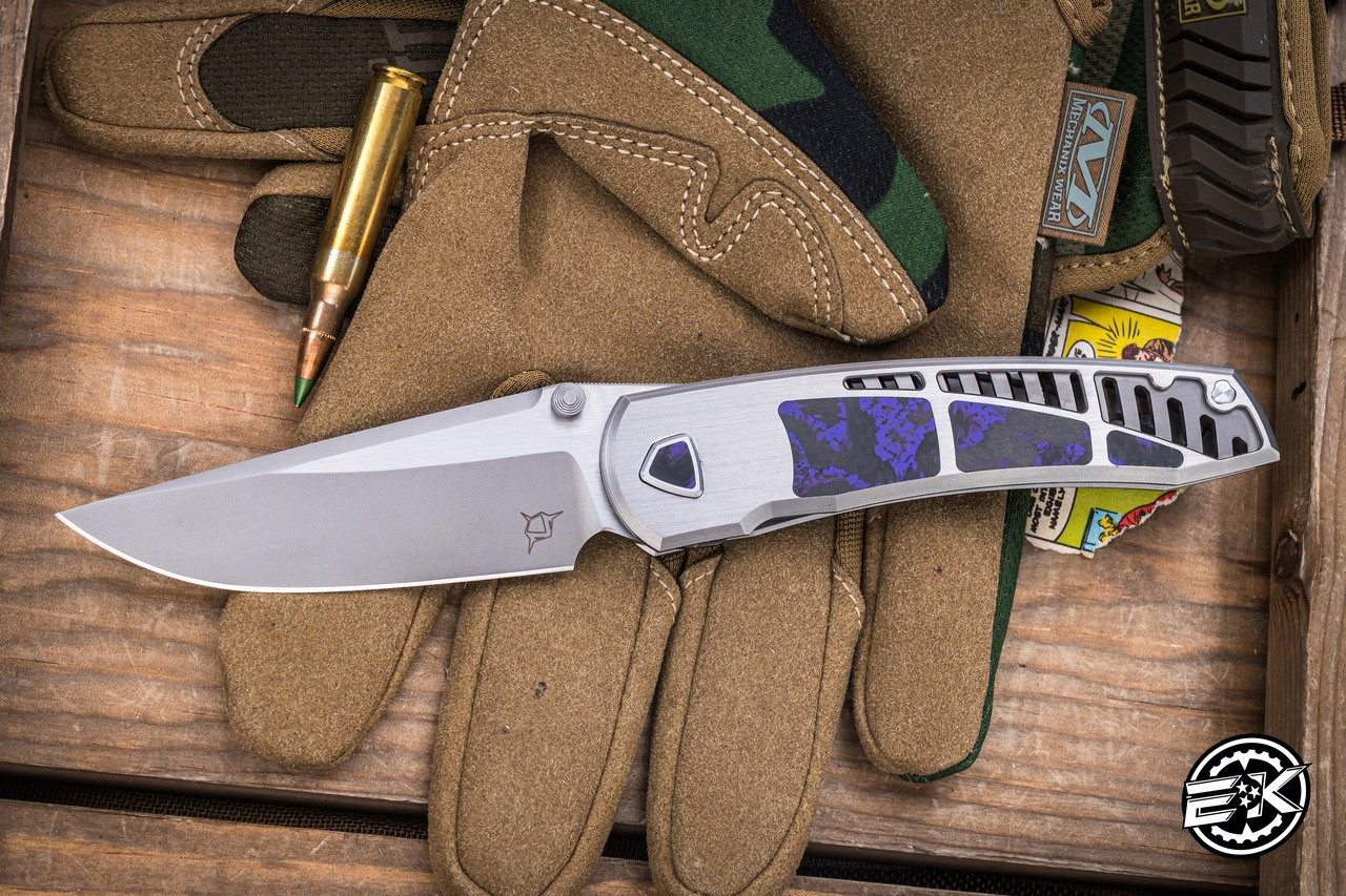 Sharknivco Edison Barajas Custom WAKA Folding Knife Titanium
