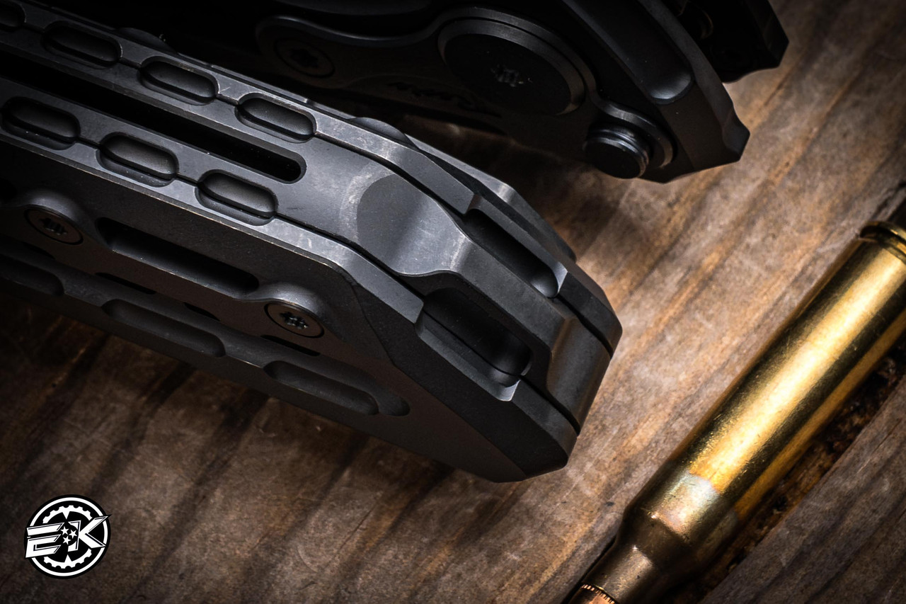 Reate Terminator TX228 Folding Knife Black Titanium 3.7