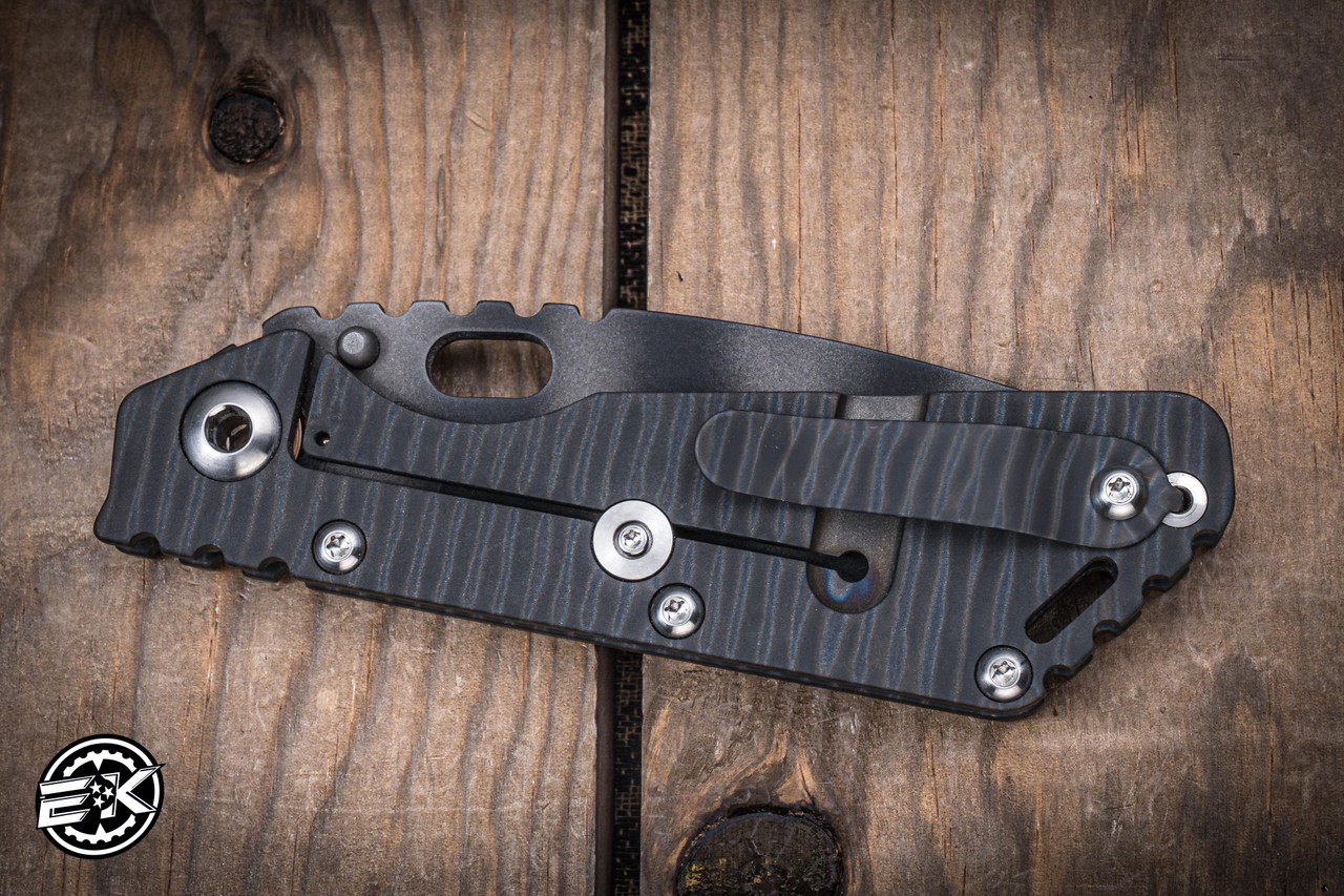 STRIDER ブラック 【美品】 Preowned-Strider Knives SMF Flamed Titanium Milled 4