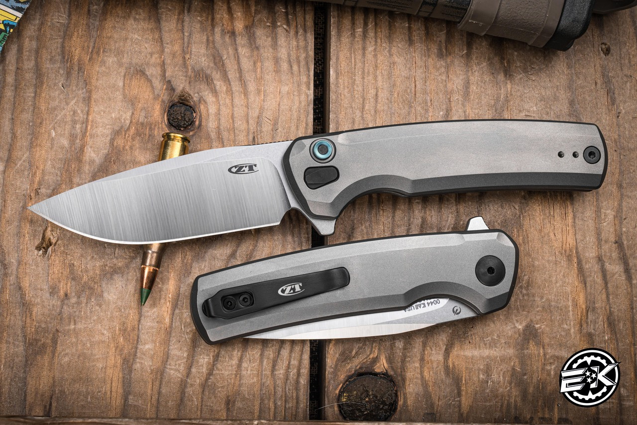 Zero Tolerance 0044 Flipper Knife Bead Blasted Titanium 3.2