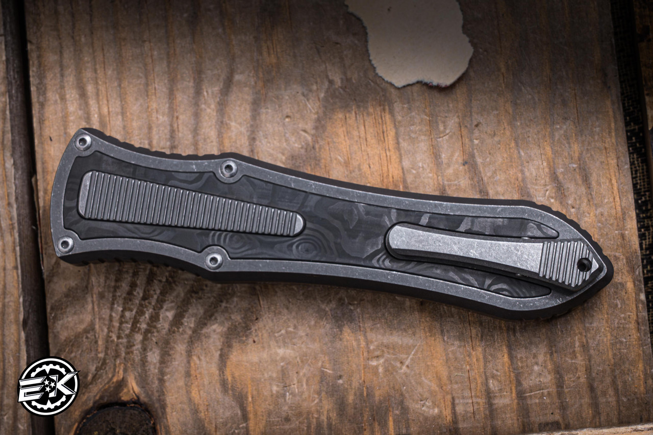 Hawk Knives Deadlock Model C Titanium/Black Dunes Carbon Fiber 3.5