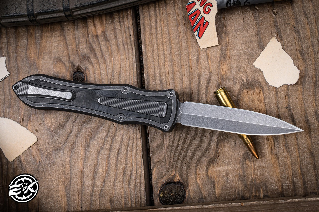 Hawk Knives Deadlock Model C Titanium/Black Dunes Carbon Fiber 3.5