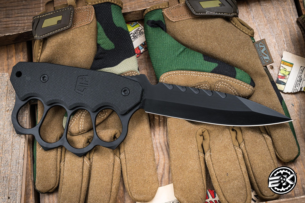 Blackside Customs Trench Boss Fixed Blade Black G10 5.4
