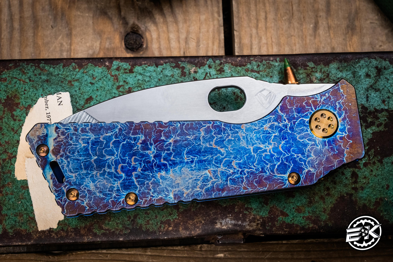 Medford TFF-1 Tactical Fighting Folder Knife Blue Acid Flamed