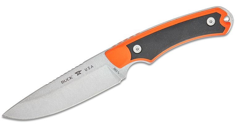 Buck Knives 663 Alpha Guide Select Fixed Blade Knife Black/Orange