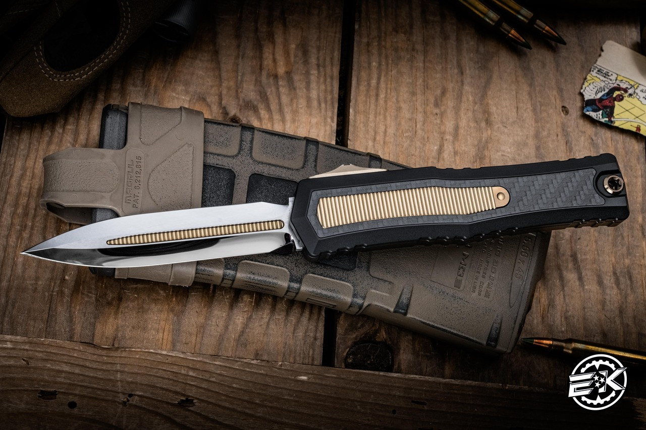 Microtech/Marfione Custom Atreus ZBP OTF Automatic Bronze Titanium