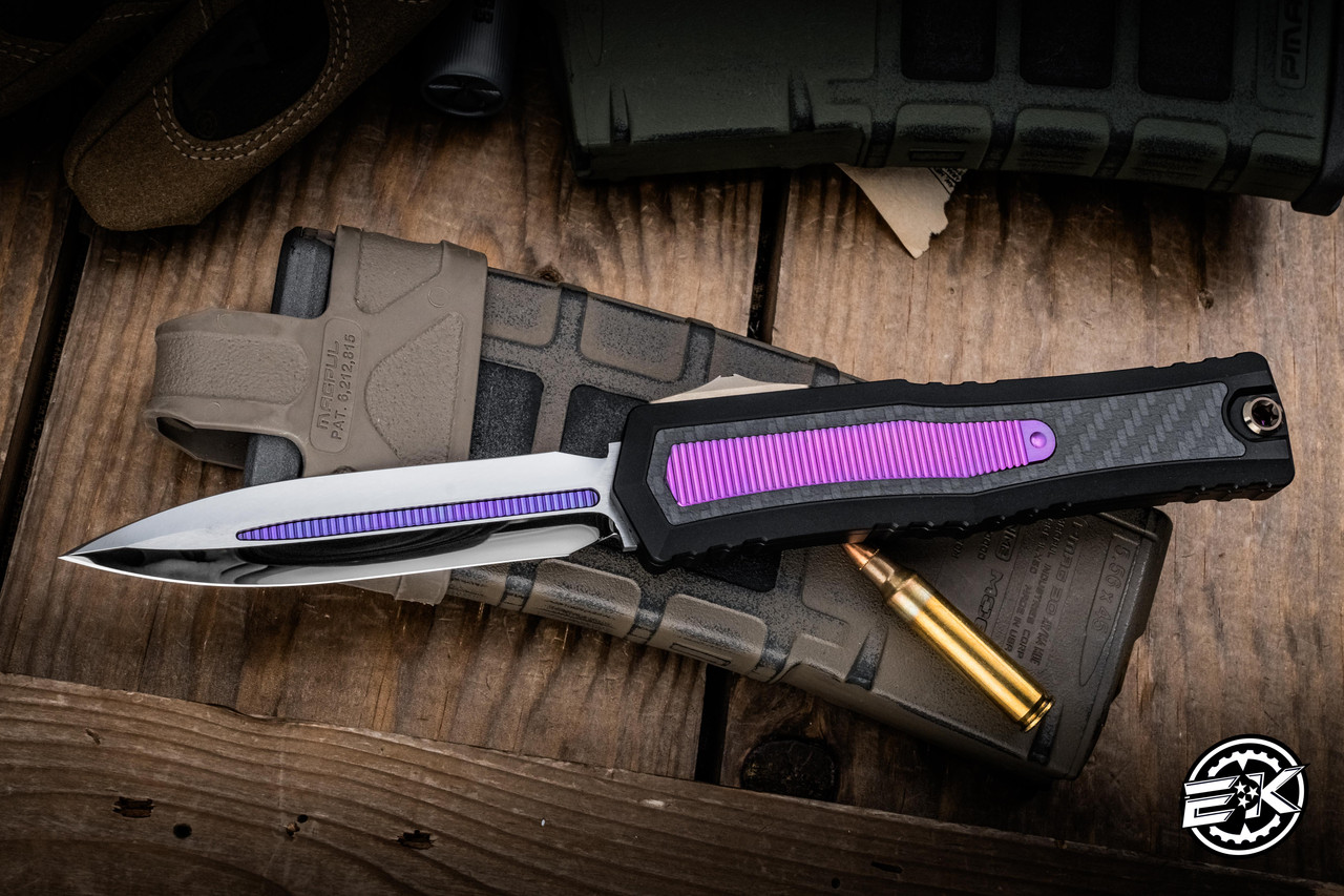 Microtech/Marfione Custom Atreus ZBP OTF Automatic Purple Haze
