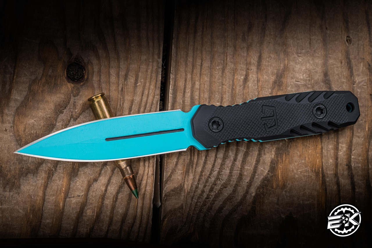 Blackside Customs Phase 7 SDM Fixed Blade Knife Black G10 4.5