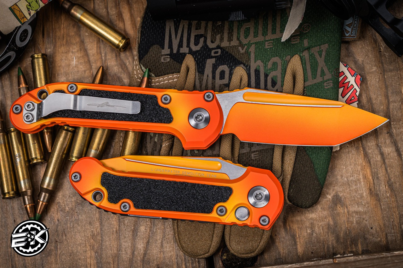 Microtech LUDT Gen III Automatic Folding Knife Sunrise Aluminum