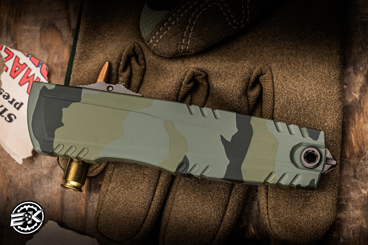 Microtech Luminary ZBP Zero Blade OTF Automatic Knife Olive Camo