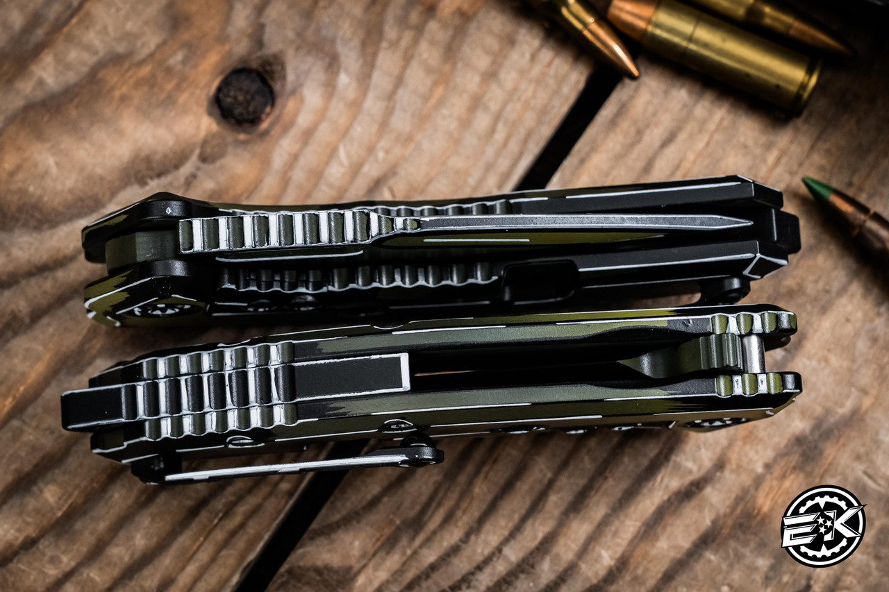 5/17/25 Heretic Knives Medusa Manual Folding Knife Cell-Shaded OD