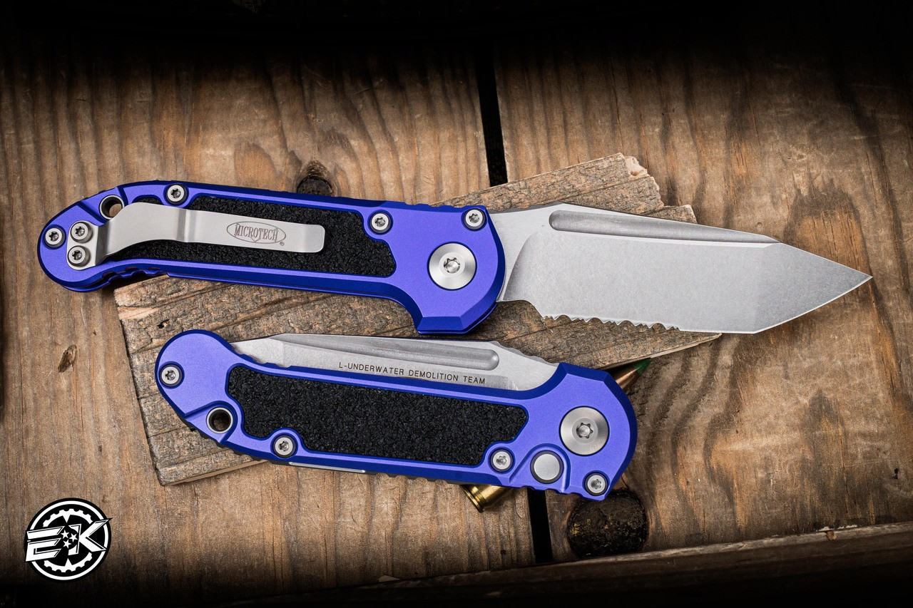 lupus  Microtech LUDT Gen III Automatic Folding Knife Purple 3.4