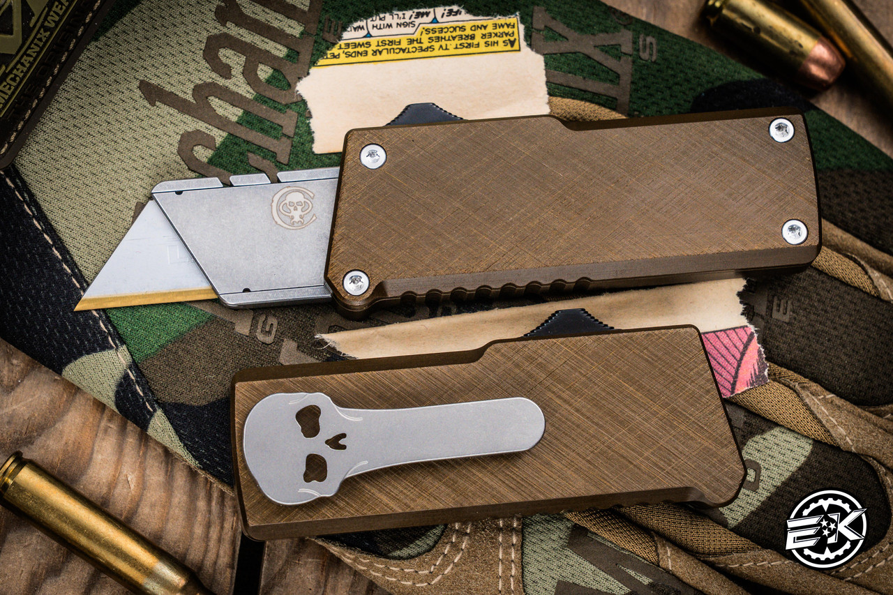 Chaves Handy Utility Blade-CHUB OTF Automatic Knife Bronze