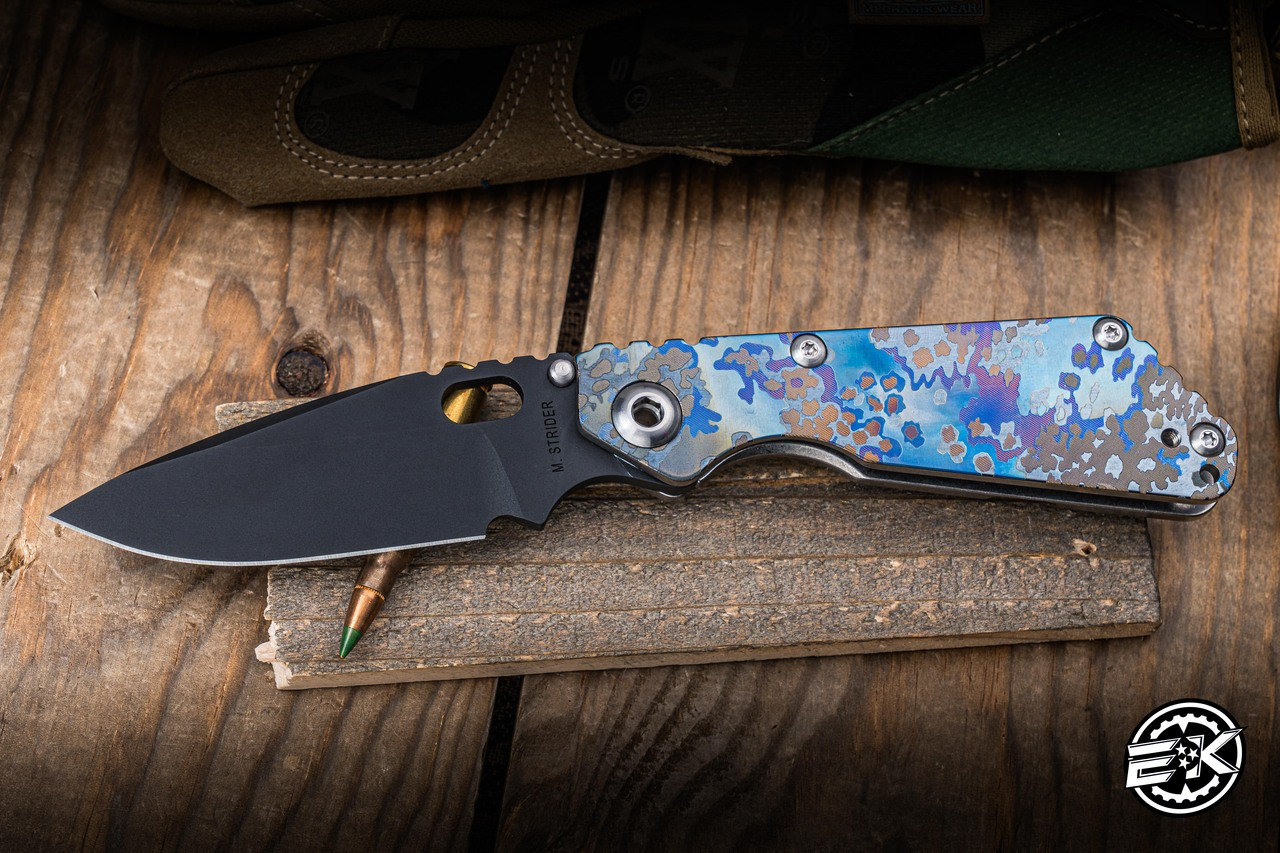 Mick Strider Knives SnG Partizan Camo Titanium 3.5