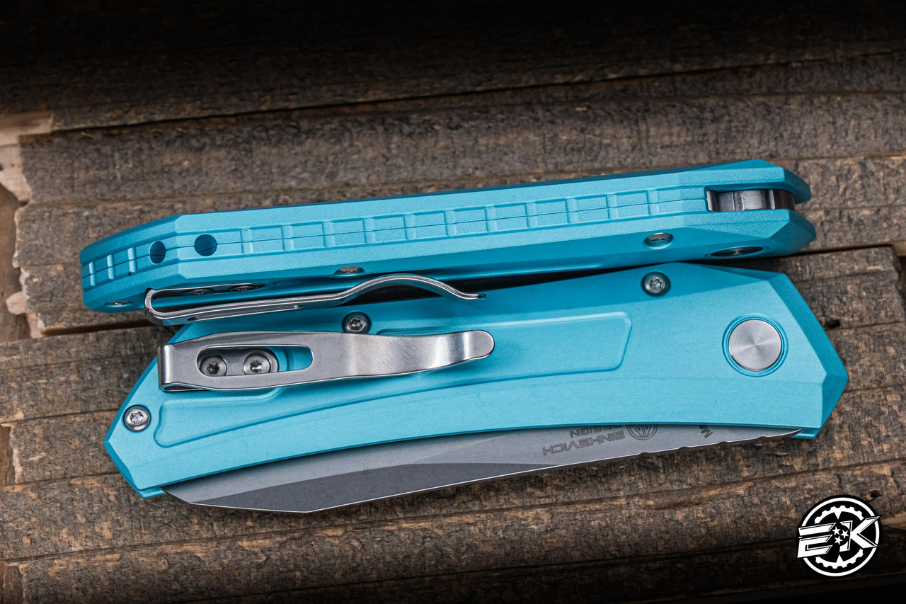 ProTech Sinkevich Oligarch Automatic Folding Knife Tiffany Blue