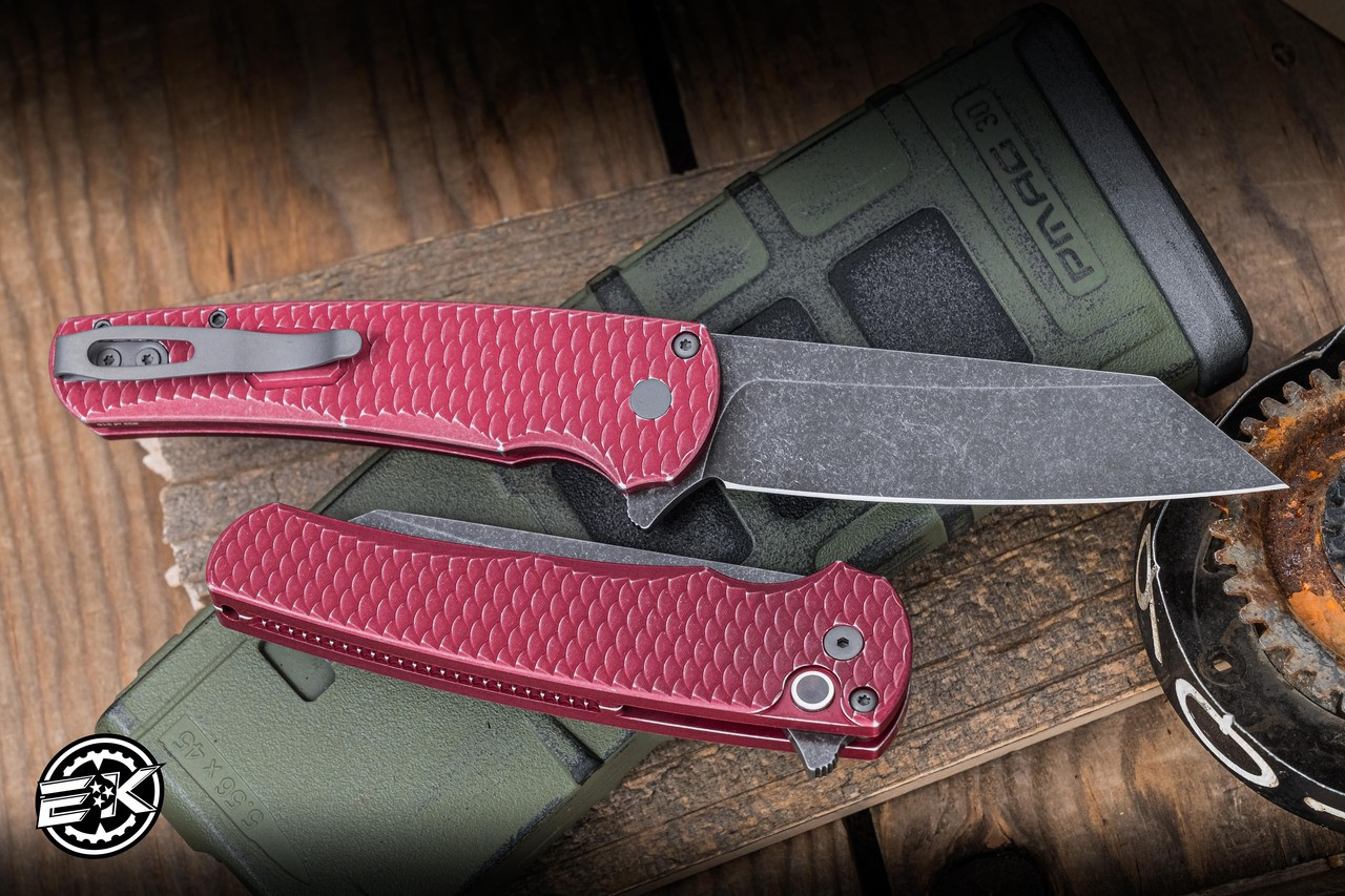 Blade Show Special-Pro-Tech Malibu Flipper Folding Knife Red