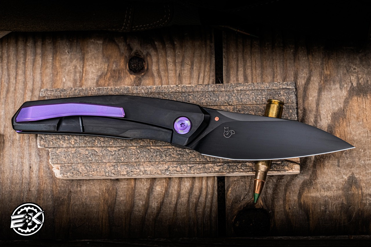 Poikilo Blade VK-Zen Knife Titanium Purple Accents 3.4