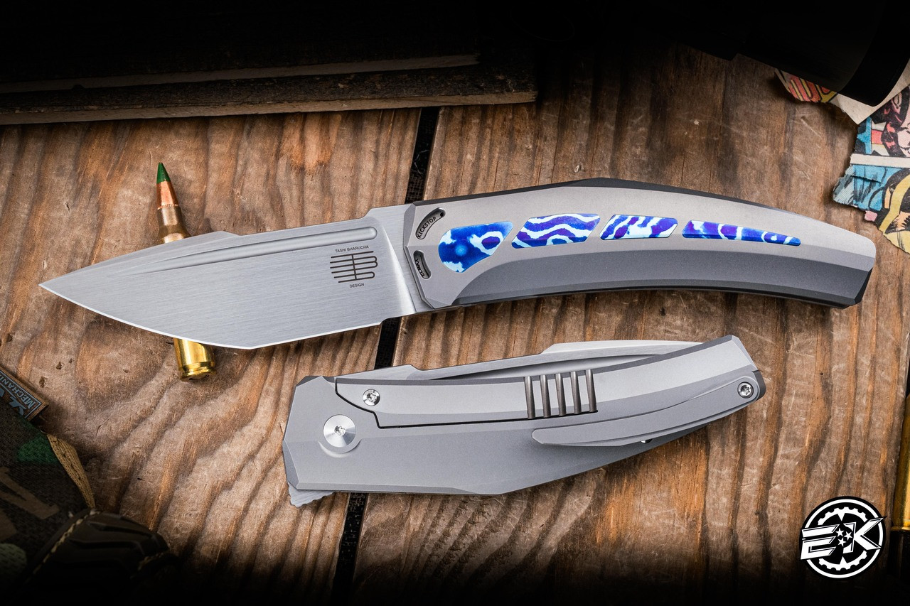 フィンマン　フィン Tashi Bharucha Large Krypton Kickstop Flipper Titanium Timascus