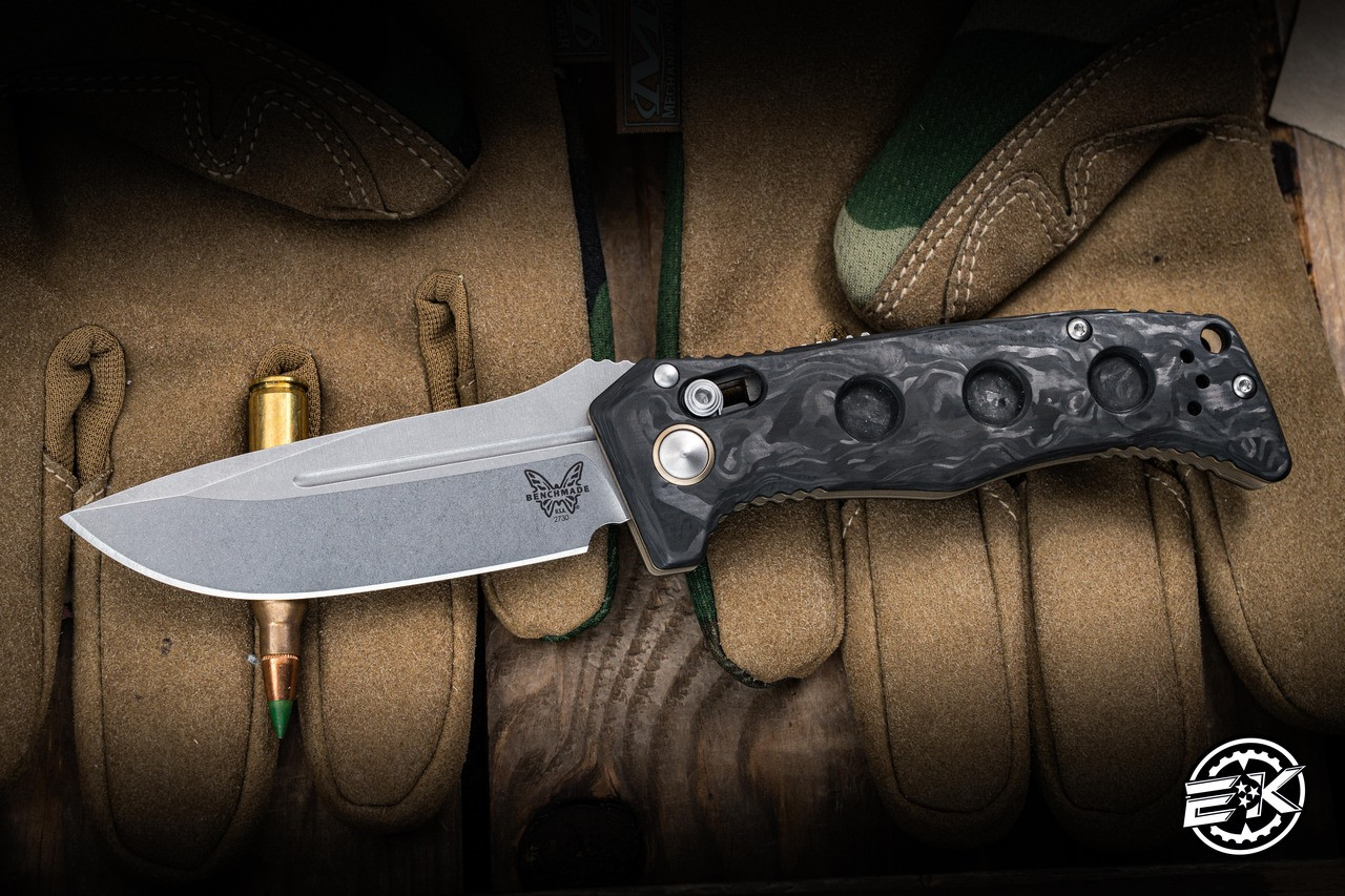 Preowned-Benchmade Mini Adamas Automatic Axis Folding Knife Carbon