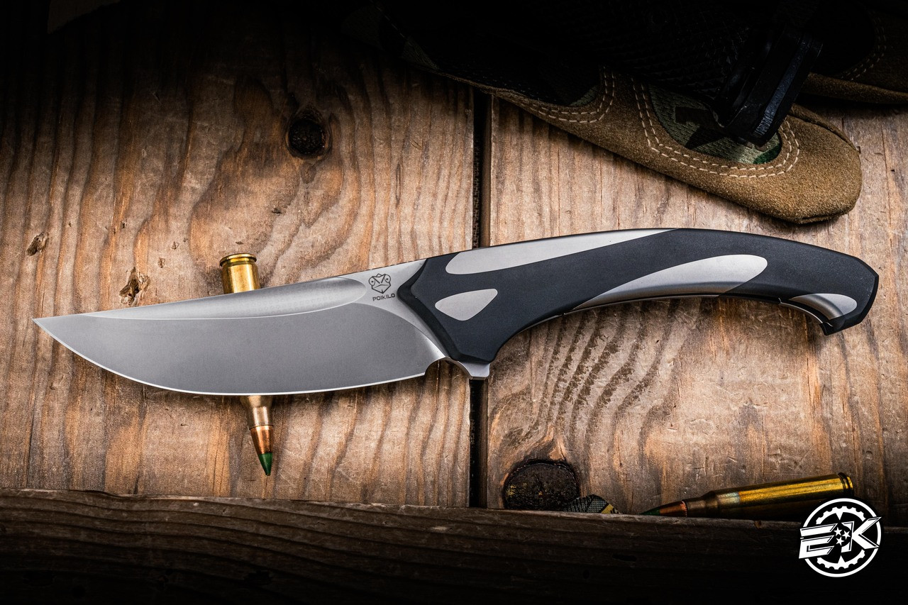 Poikilo Blade Orca Folding Knife Black-Gray Titanium 3.6