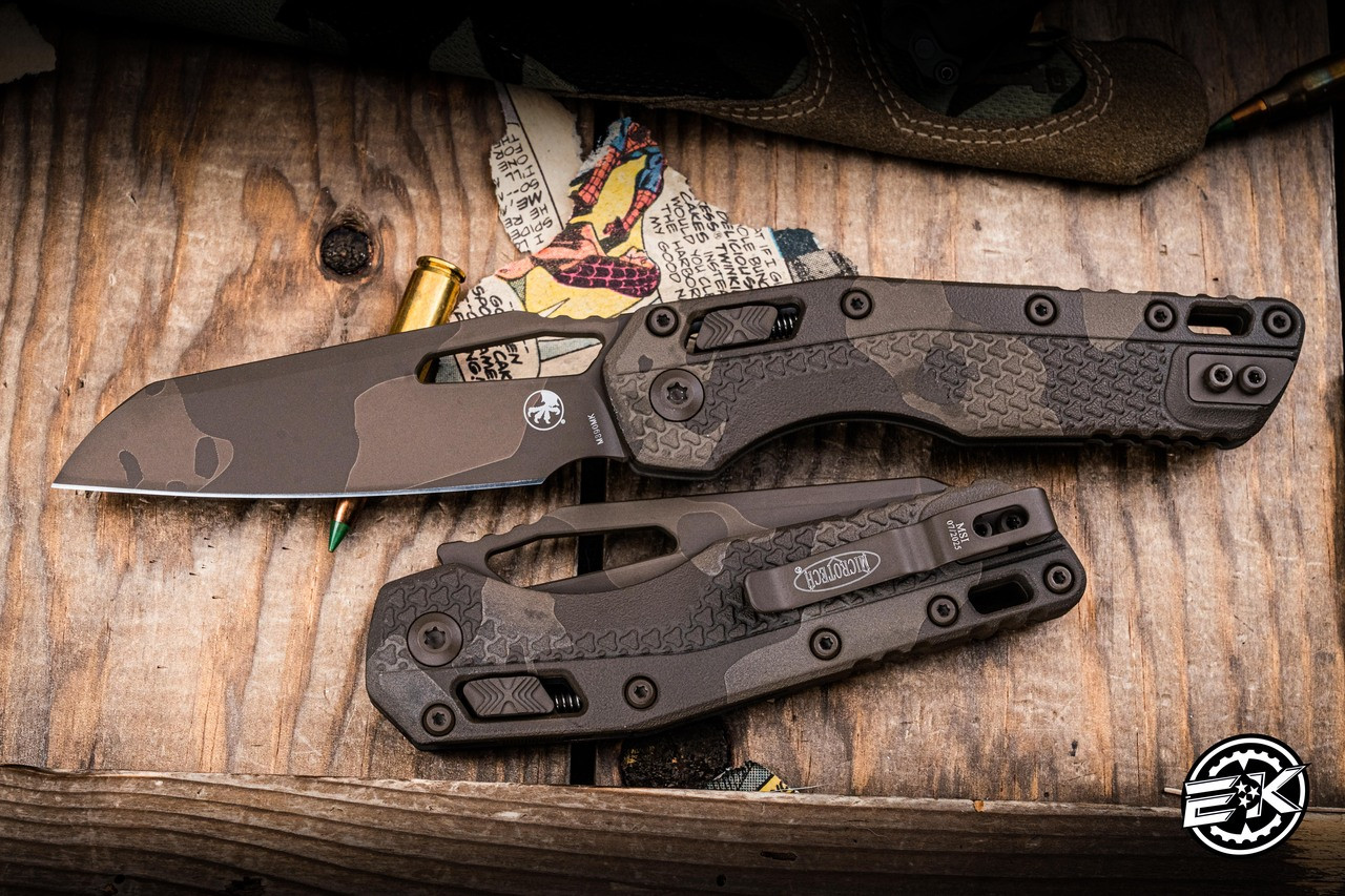 Microtech MSI Ram-LOK Manual Chocolate Camo 3.85