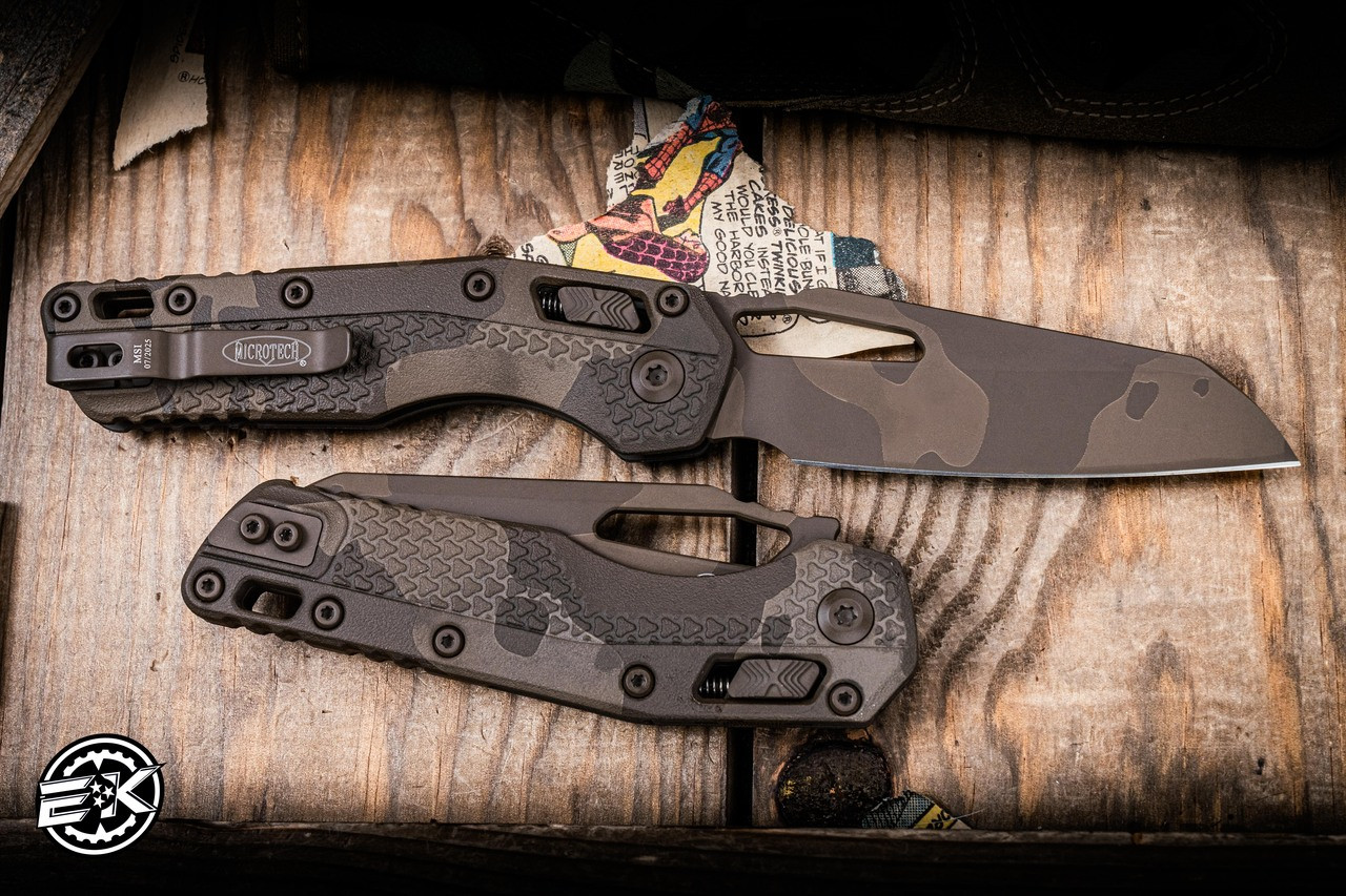 Microtech MSI Ram-LOK Manual Chocolate Camo 3.85