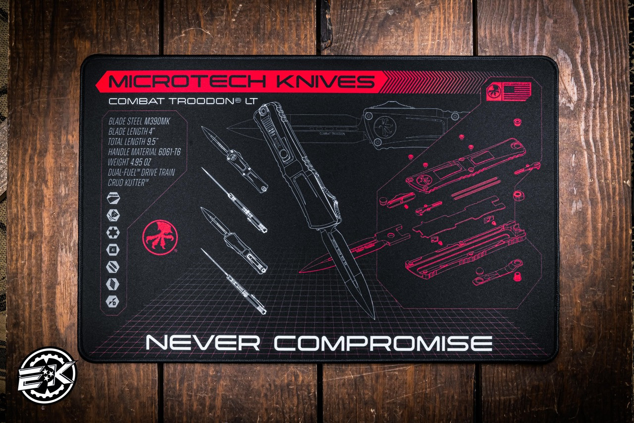 Microtech Display Work Mat-Combat Troodon Graphic