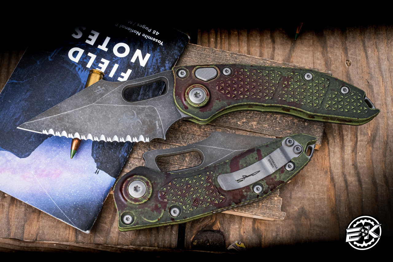 Microtech/Borka Blades Stitch Automatic Folding Knife Outbreak