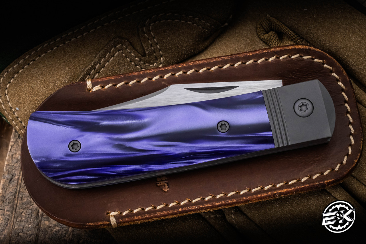 Jack Wolf Knives Benny's Clip Slipjoint Cosmic Purple 3