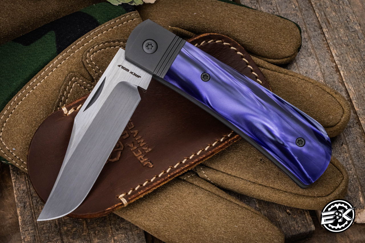 Jack Wolf Knives Benny's Clip Slipjoint Cosmic Purple 3