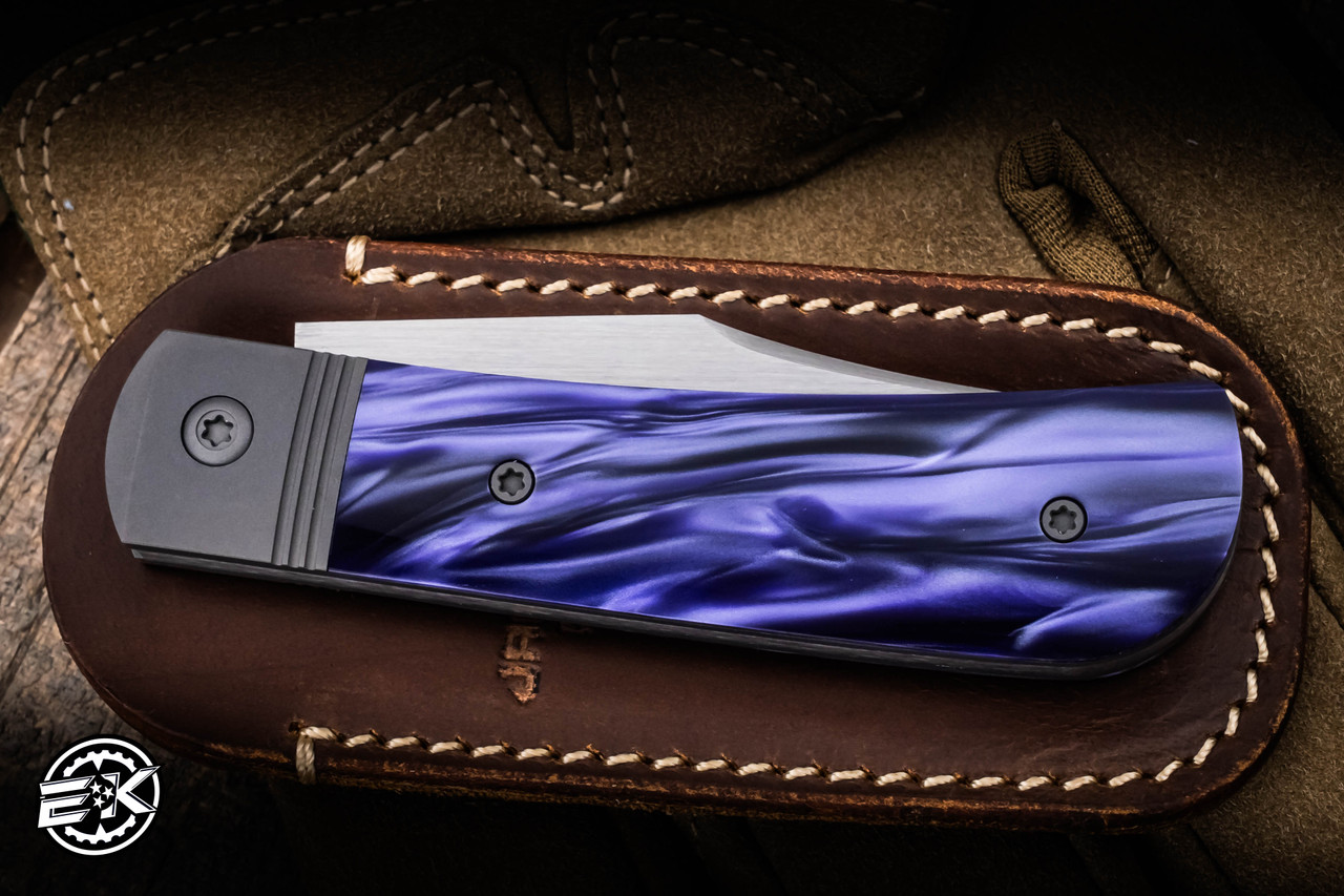 Jack Wolf Knives Benny's Clip Slipjoint Cosmic Purple 3