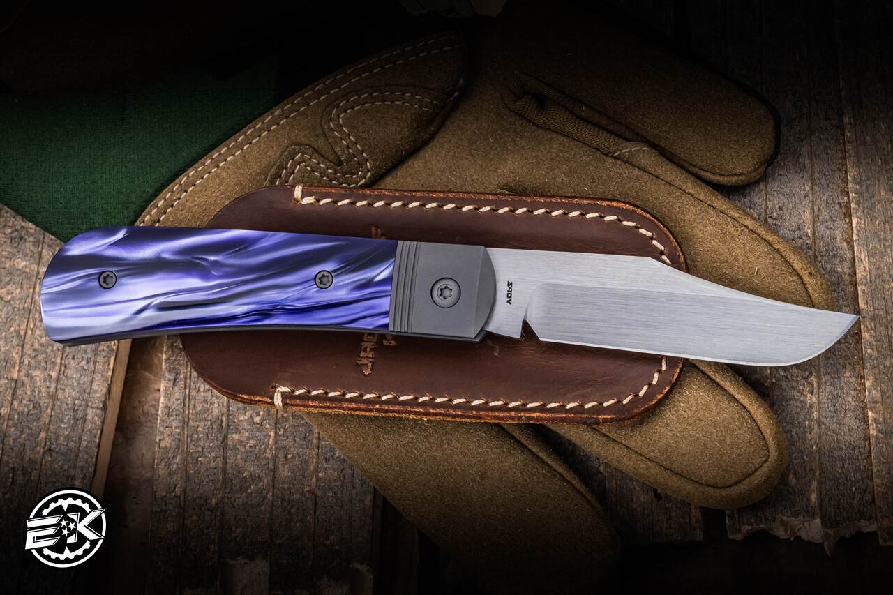 Jack Wolf Knives Benny's Clip Slipjoint Cosmic Purple 3