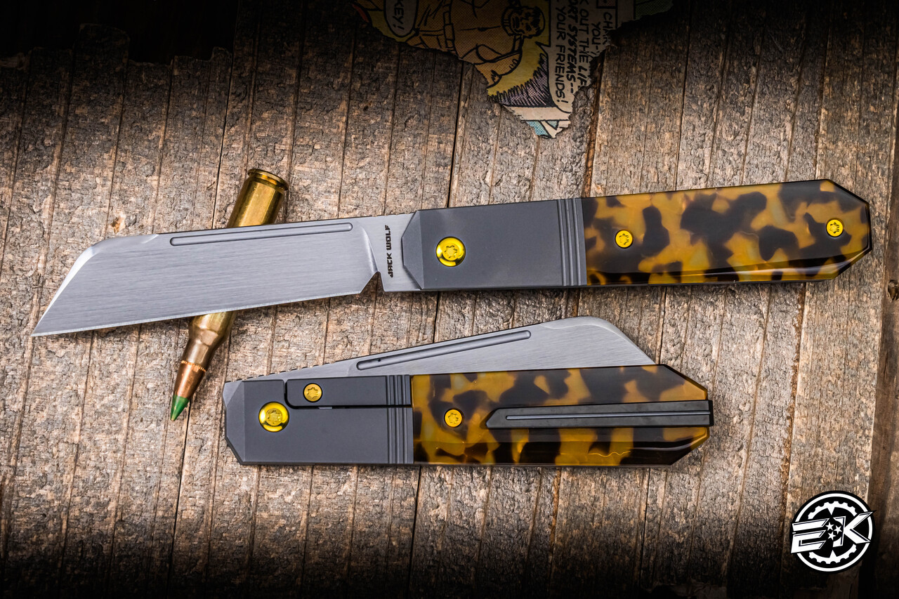 Jack Wolf Knives After Hours Front Flipper Tortoise 3.15