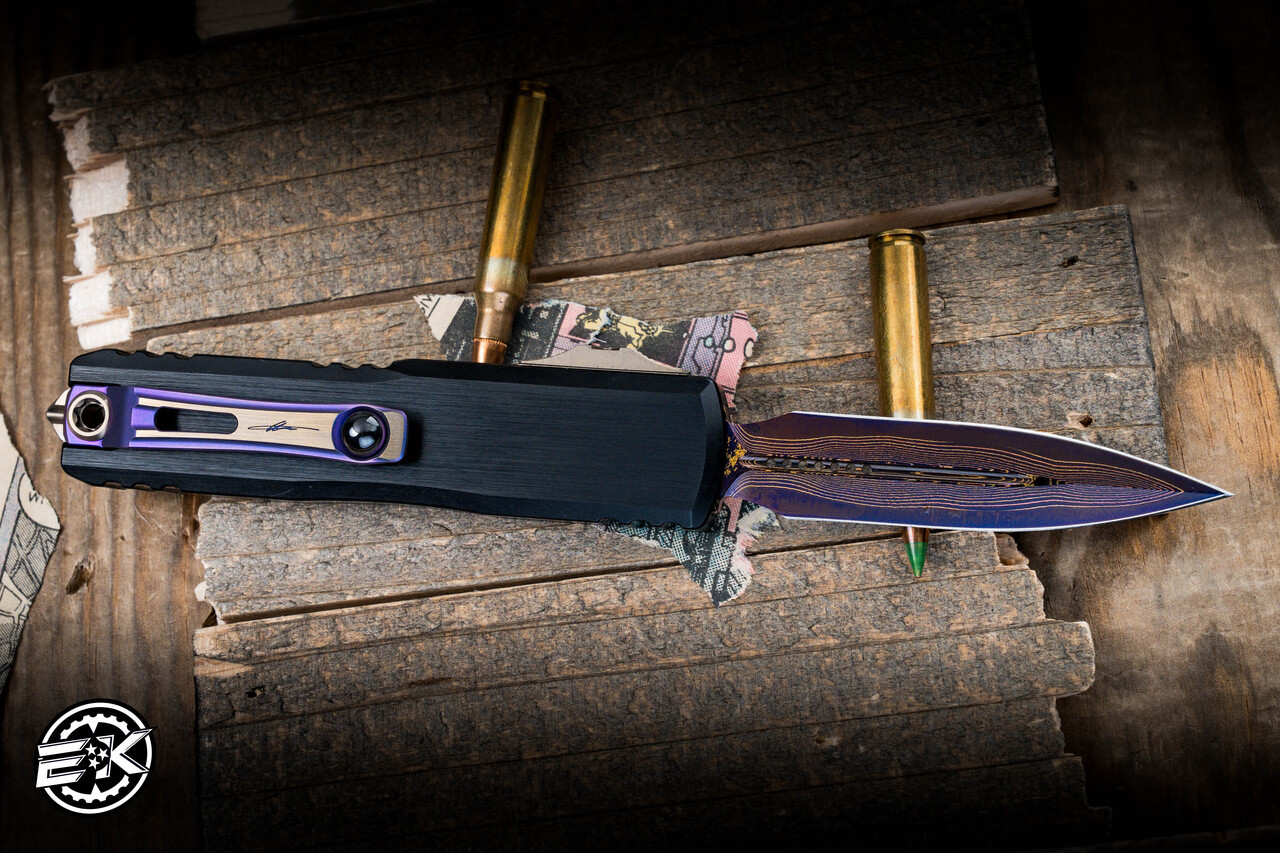 Microtech Marfione Custom Select UTX-85 Gen III OTF Purple Accents