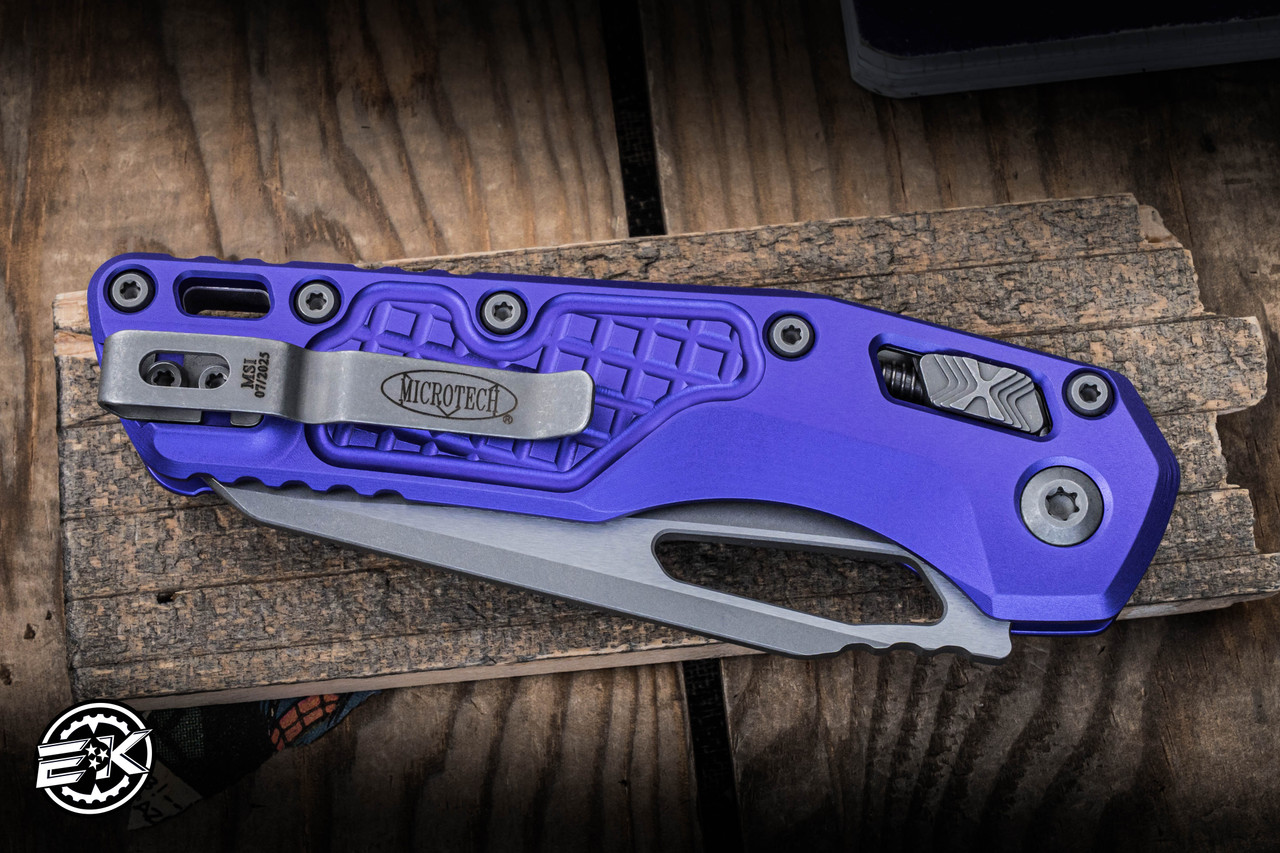 Microtech MSI Ram-LOK Manual Folding Knife Purple Frag 3.75