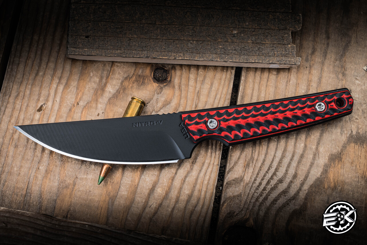 RMJ Tactical UNMEI Kwaiken Fixed Blade Knife Black Widow G10 4 