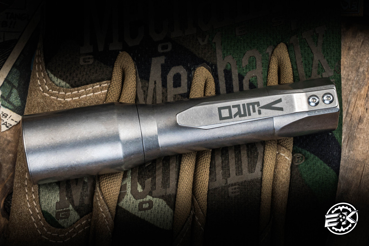 Preowned-Vero Engineering Photon Titanium Stonewash Flashlight