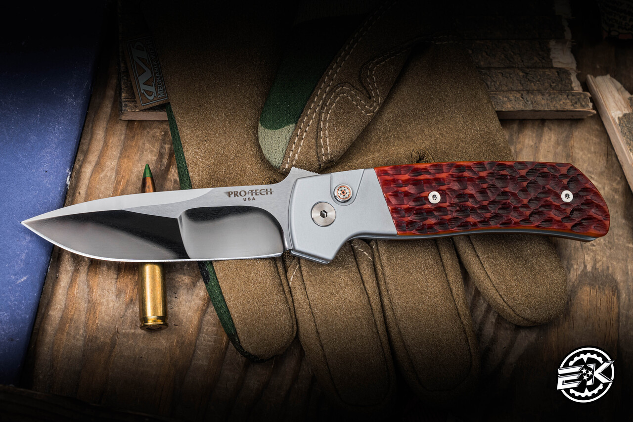 ProTech Terzuola Custom ATCF Automatic Knife Jigged Bone Inlay 3.5