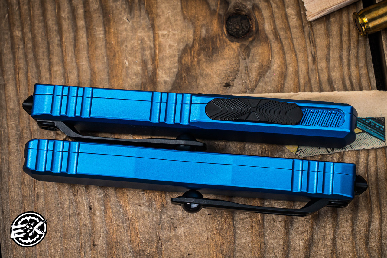 Microtech UTX-85 Gen III OTF Automatic Knife Blue 3.1