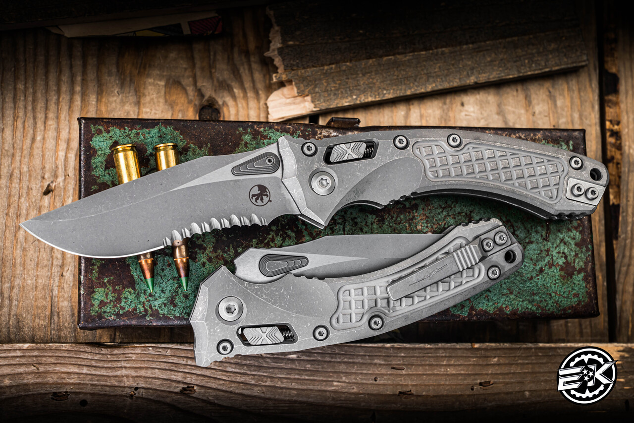 メタニウム リブレ GLADIATOR Anti フロッグマン Microtech Marfione Select Amphibian Ram-LOK Folding Knife Frag