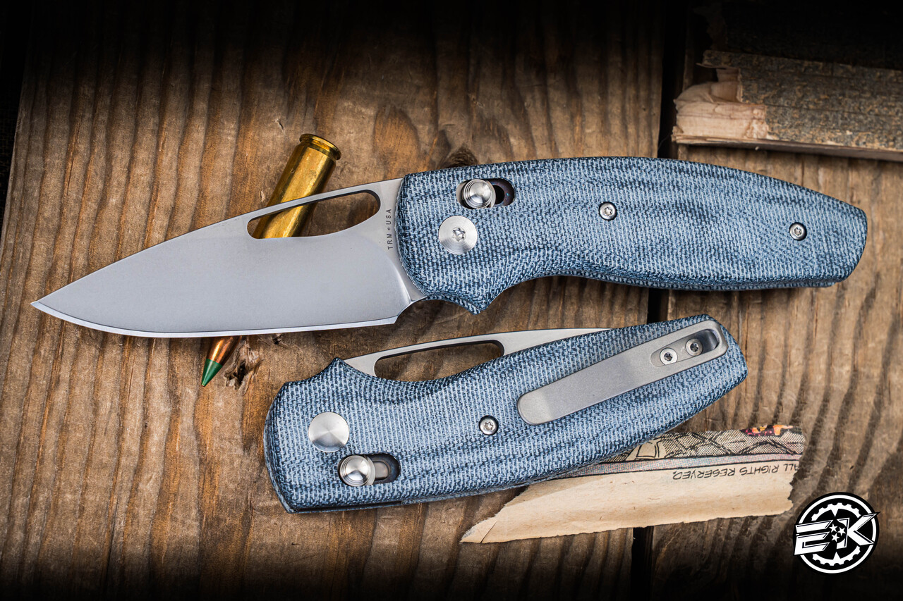 Three Rivers Manufacturing TRM BULLDOG REV B Folding Knife Denim
