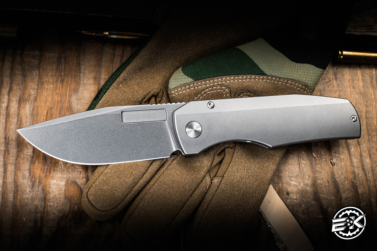 Preowned-Vero Engineering Nova Framelock Folding Knife Titanium