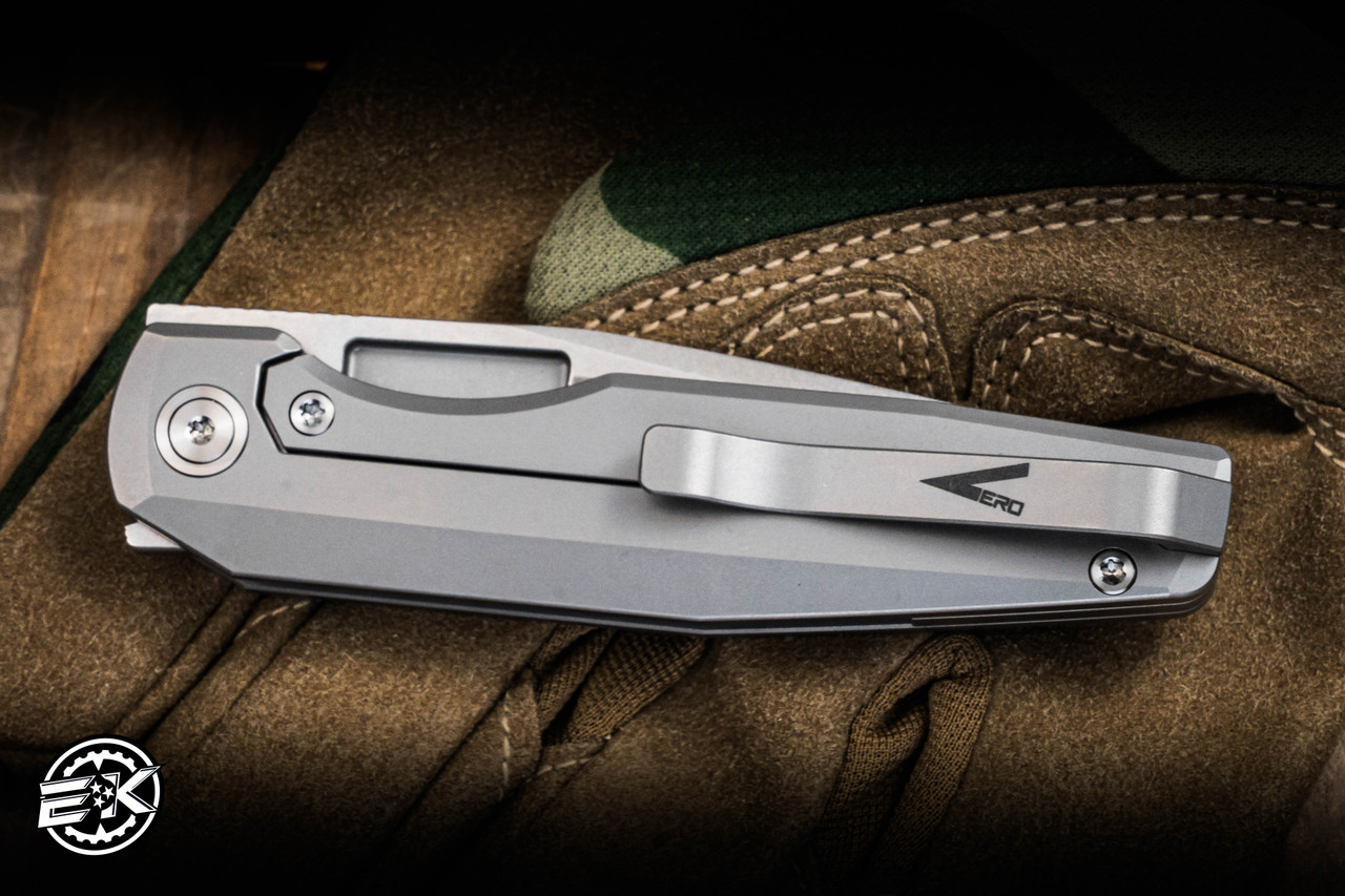 Preowned-Vero Engineering Lux 3.3 Mini Folding Knife Bead Blasted
